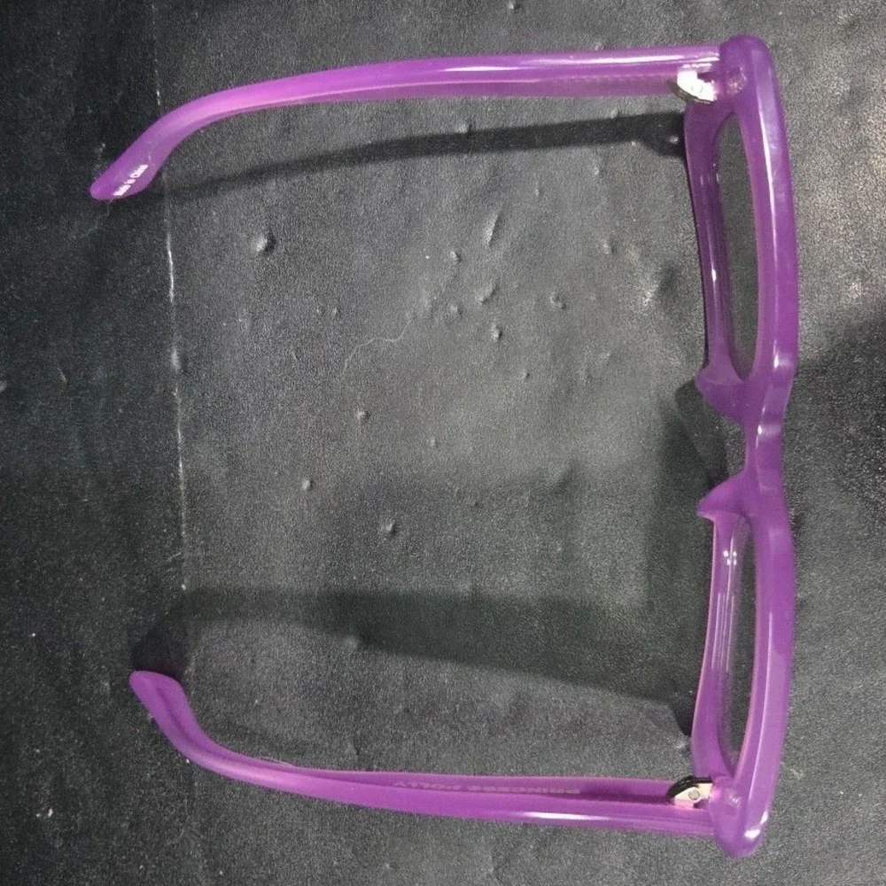 Princess Polly Kids Purple Rectangular Sunglasses, Chunky Translucent, Y2K Retro